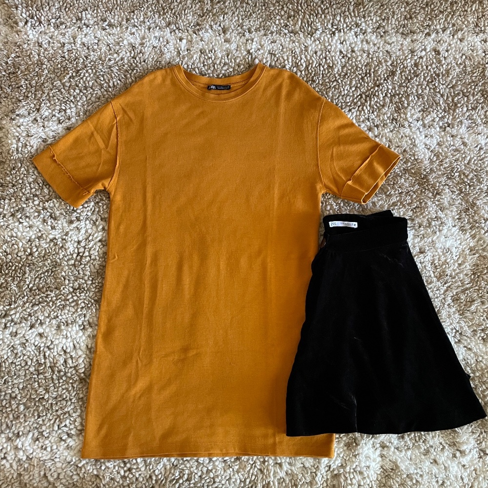Zara Tee + Zara Shorts